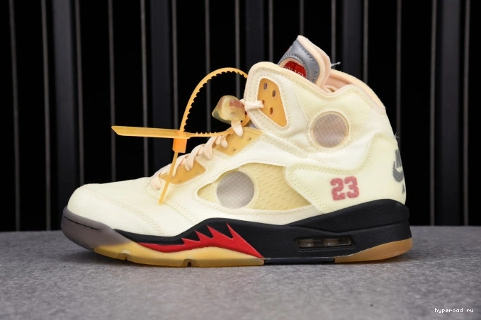 5 Sail OFF-WHITE Retro Jordan DH8565-100 0814